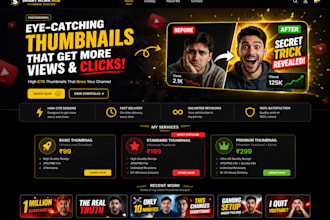 design eye catching youtube thumbnails for game and anime