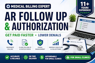 do medical billing ar follow up and prior authorization