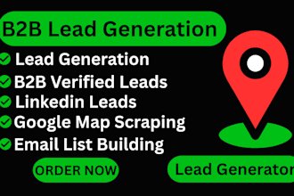 do b2b lead generation and email list building from linkedin and google maps