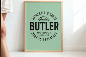 design premium style logo and banners