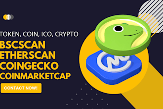 be your coinmarketcap and coingecko token listing expert