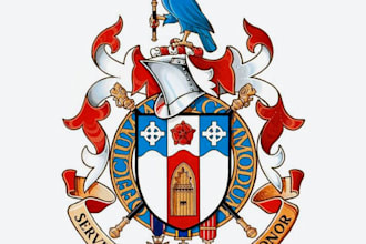 design luxury elegant modern heraldic crest logo