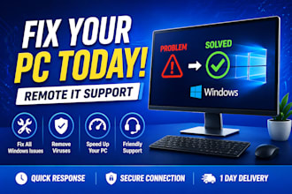 fix slow windows PC and boost performance fast remotely