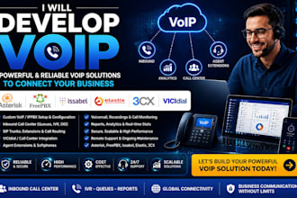 develop voip asterisk ippbx freepbx vicidial issabel elastix 3cx inbound