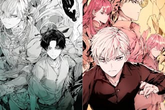 draw anime manga comic book illustration, manhwa manga art anime manga artist