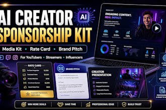 create a professional creator sponsorship kit and brand pitch system