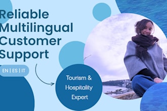 manage your customer support in english, spanish and italian