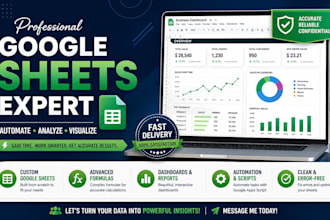 create automate and fix google sheets with excel formulas and and scripts