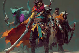 draw your dnd character art