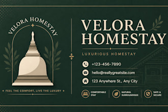 design luxury hotel, homestay and resort branding