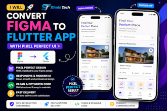 convert figma to flutter app with pixel perfect UI