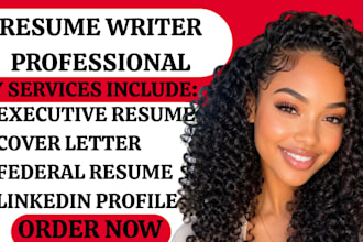 write executive resume cv cover letter optimize linkedin federal resume writing