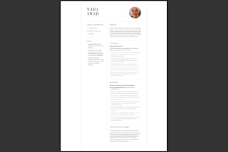 resume writing and design
