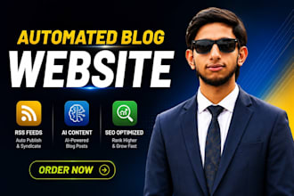 create an automated autoblog website with SEO  friendly design