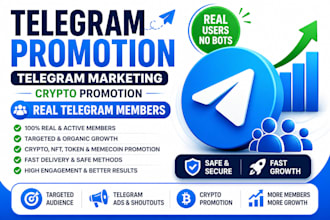 do telegram promotion telegram marketing crypto promotion real telegram members