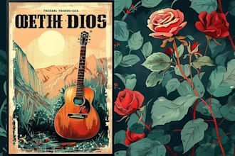 create vintage illustration movie poster retro poster event music poster design