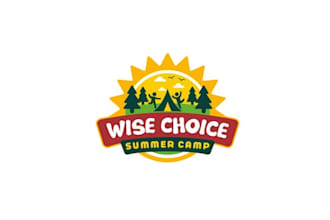 make iconic summer camp logo appeal to both kids and parents