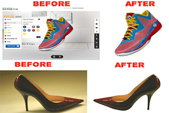 remove image background and retouch