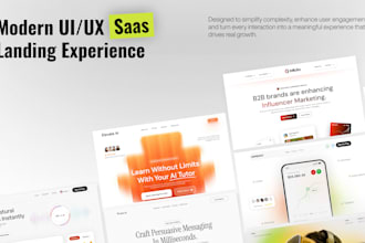 design a high converting saas landing page in figma