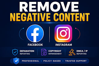 report to remove infringing and defaming content from facebook instagram by dmca