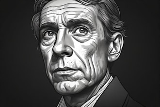 create a a wsj style hedcut portrait for you