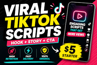 write engaging tiktok scripts for viral videos