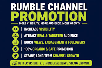 do organic rumble video promotion