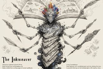 do fantasy character sketch for you