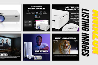 design high converting amazon listing images infographics and main image