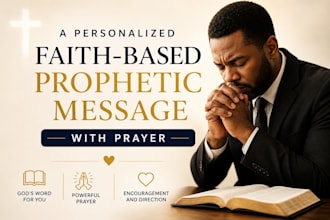 provide a personalized faith based prophetic message with prayer