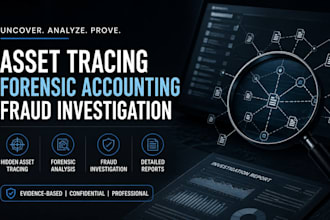 do hidden asset tracing, forensic accounting, and fraud investigation report
