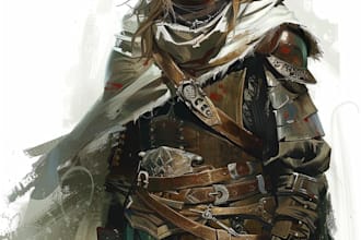 create fantasy dnd character or dnd character design