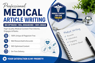 write medical, dental and public health articles