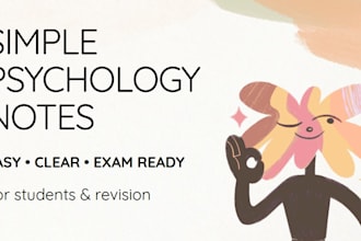 make clear and concise psychology study notes