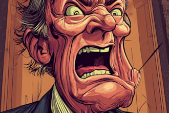 do digital political cartoon for political cartoon