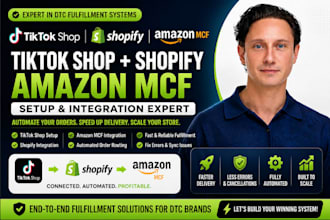setup tiktok shop with amazon mcf fulfillment and shopify fulfillment