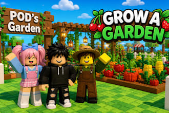 develop roblox full game steal a brainrot grow a garden or simulator game