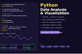 analyze and visualize the data with python