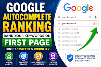 rank your google autocomplete keywords on first page