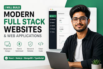 build a custom web application with modern UI