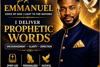 provide a prophetic word with prayer and guidance