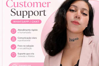 professional customer support chat and whatsapp