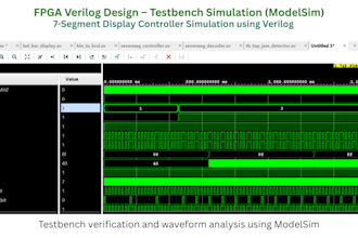 design fpga projects using verilog or vhdl with simulation and testbench