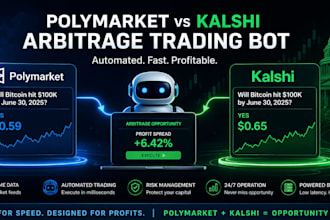 create 5 minute polymarket bot, 5 minute kalshi trading bot