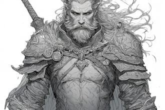 do fantasy character sketch for you