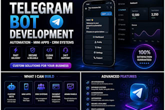 create a custom telegram bots and miniapps