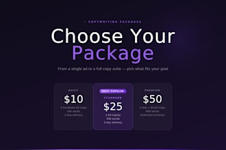 persuasive facebook ad copy and social media copy