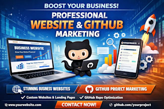 promote your business website and github project marketing