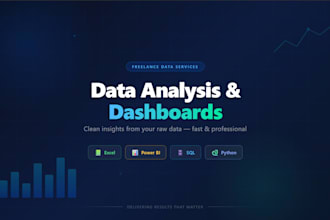 build interactive dashboards and data analysis reports