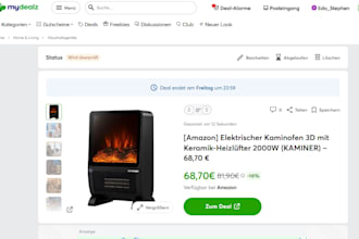 post deal on german deal website, mydealz, meindeal, dealdokor